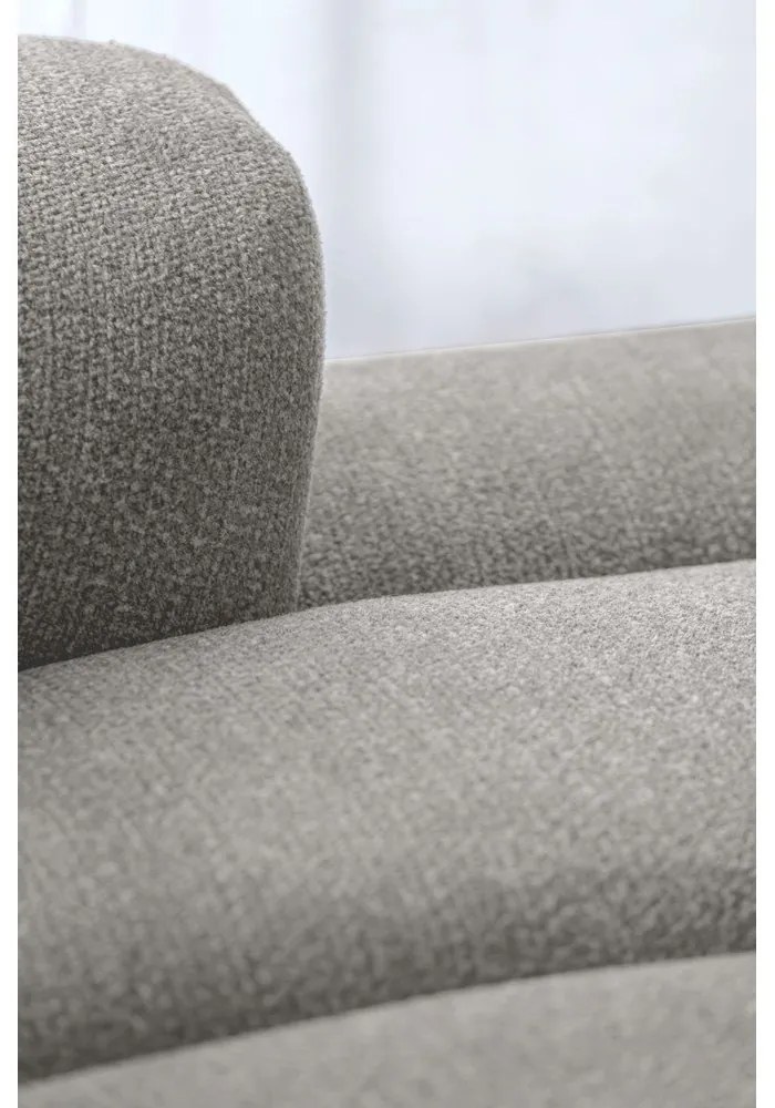 Светлосив ъглов диван (десен ъгъл) Shell – Miuform