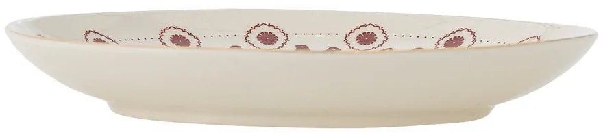 Кремава десертна глинена чиния с коледен мотив ø 16 cm Jolly – Bloomingville