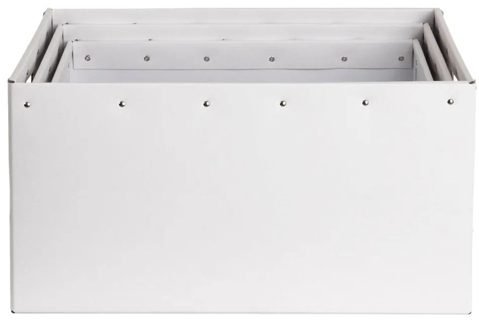 Бели картонени кутии за съхранение в комплект от 3 броя Ture - Bigso Box of Sweden