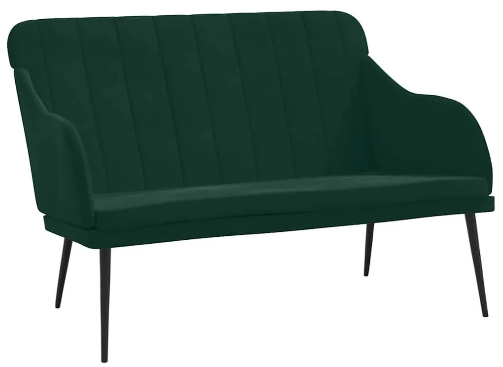 351466 vidaXL Пейка, тъмнозелена, 110x76x80 см, кадифе