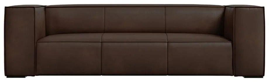Тъмнокафяв кожен диван 227 см Madame - Windsor & Co Sofas