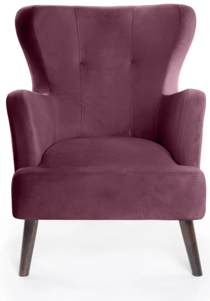 Лилаво кадифено кресло Noemye – Bonami Selection