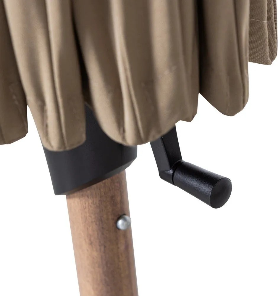 Зелен/бежов чадър ø 280 cm Monica – WOOOD