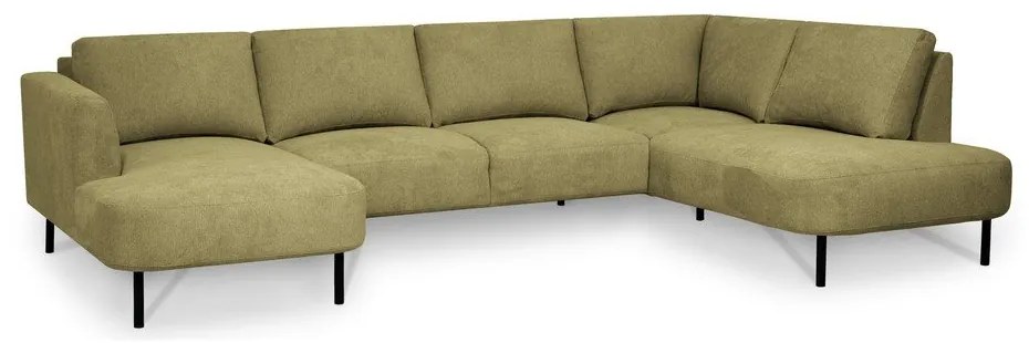 Ъглов диван в цвят горчица (десен ъгъл/"U" форма) Hero – Scandic