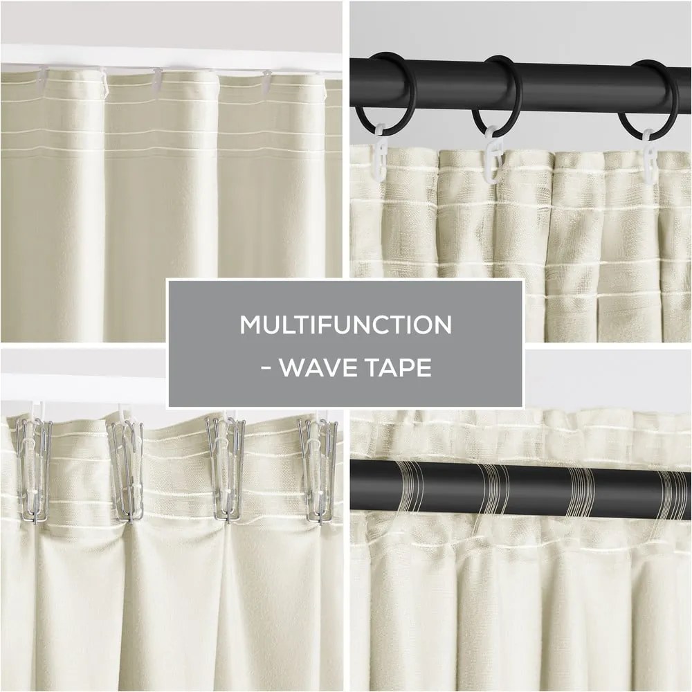 Бежово затъмняващо перде 140x270 cm Pleat – Restilo