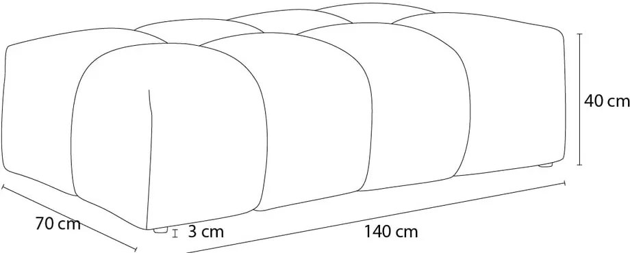 Зелена шенилова табуретка Everest – Bobochic Paris