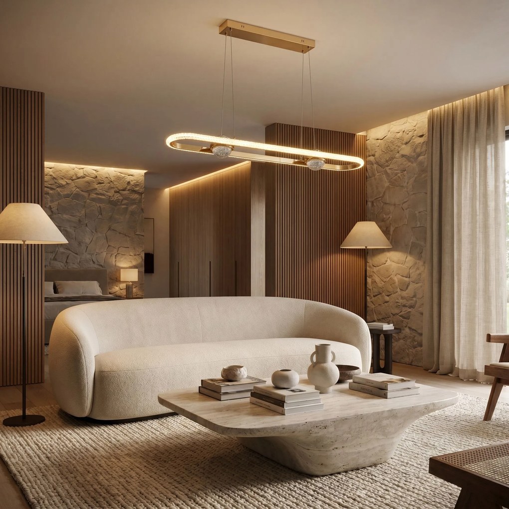 ВИСЯЩА ТАВАННА ЛАМПА LED G159-CP GOLD