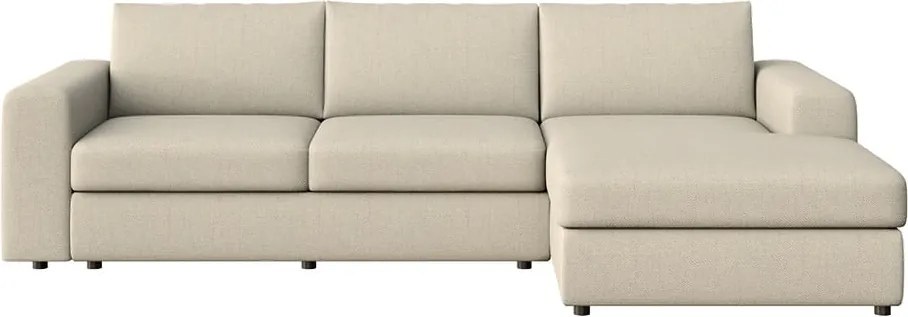 Бежов ъглов диван (десен ъгъл) Baga – Rodier