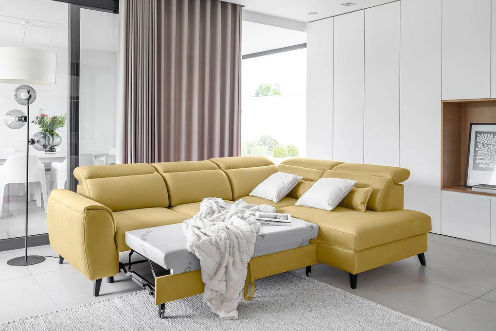 Ъглов диван Vuelta-Moustardi-Right
