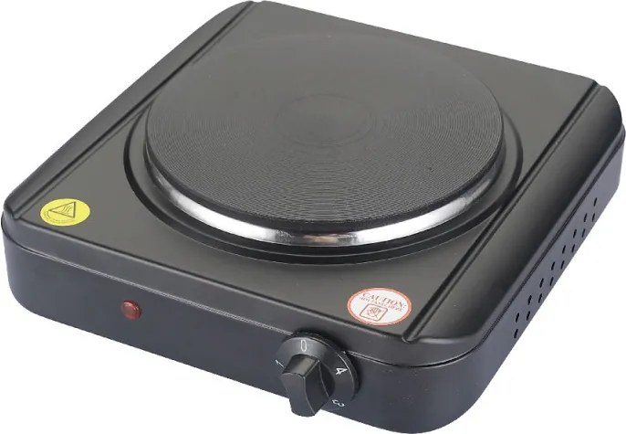 Котлон Rosberg R51445KR, 1500W, 18.5 см, Ръчно управление, 4 степени, Черен мат