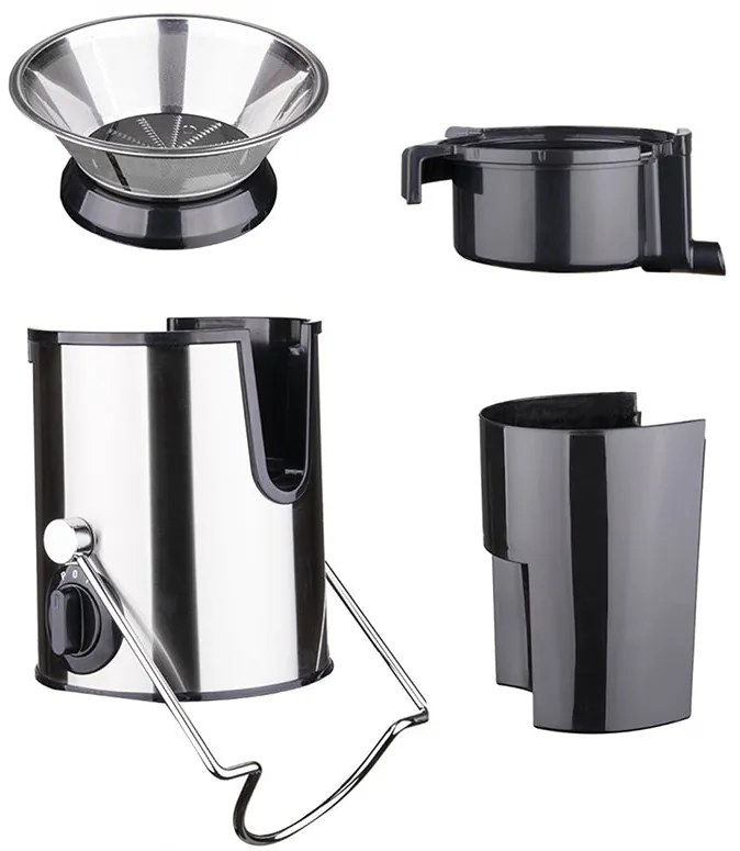 Сокоизстисквачка за плодове и зеленчуци SAPIR SP 1160 O, 600W, 450 мл, 2 скорости, Сребрист/черен