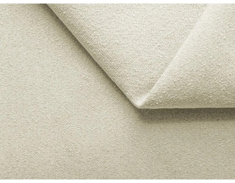 Кремав модулна лежанка от букле (ляв ъгъл) Ailani – Makamii