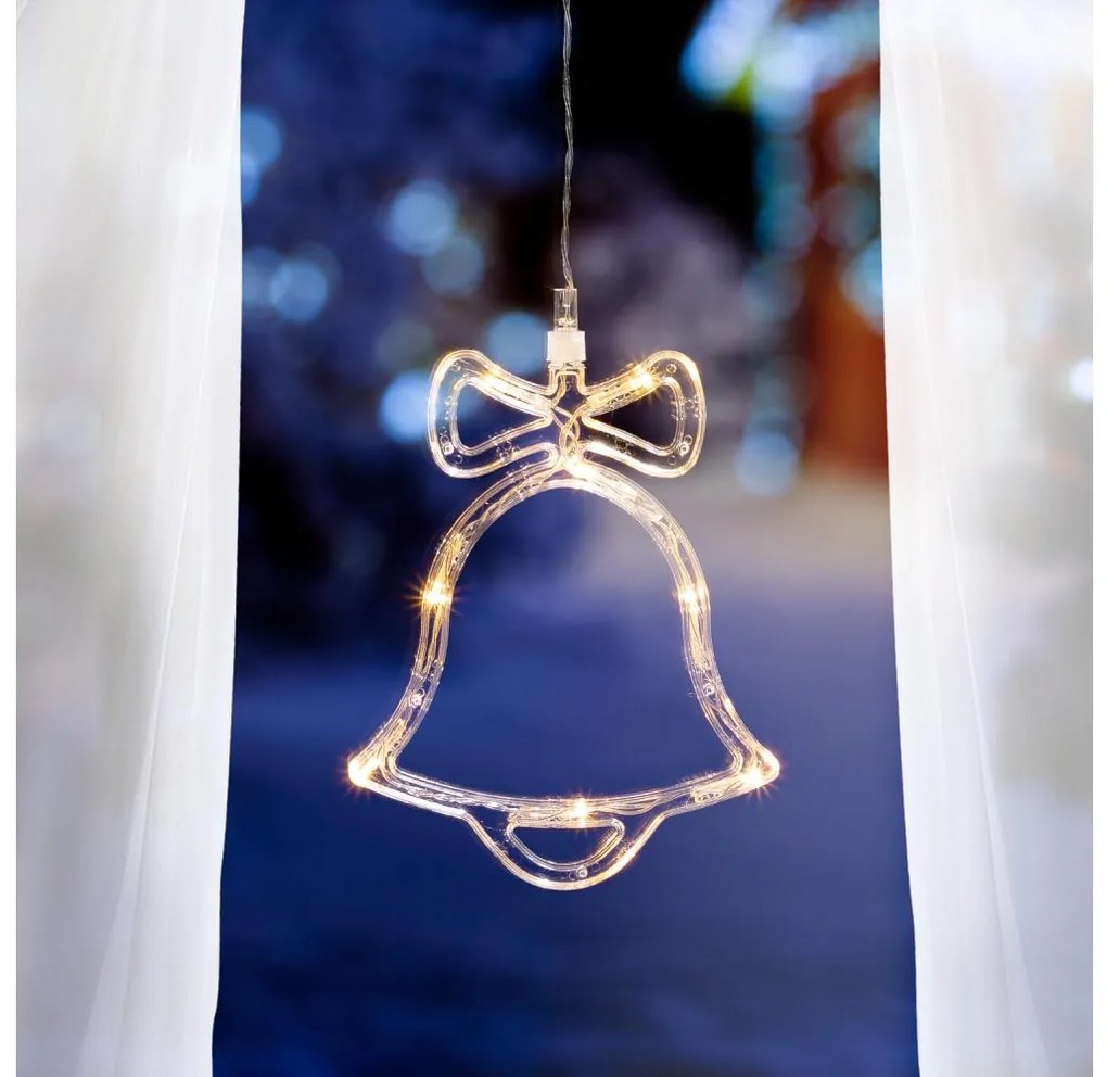 Декорация за прозорец 8xLED, 3xAA батерии