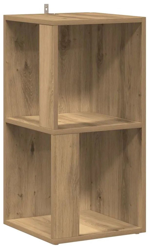 856719 vidaXL Ъглов шкаф, дъб артизан, 33x33x67 см, Инженерна дървесина