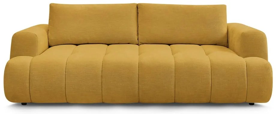 Сгъваем/с място за съхранение диван в цвят горчица 251 cm Fuji – Bobochic Paris