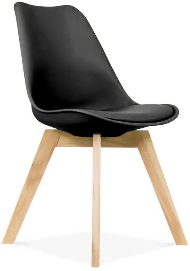 Кухненски стол Fiona-черен