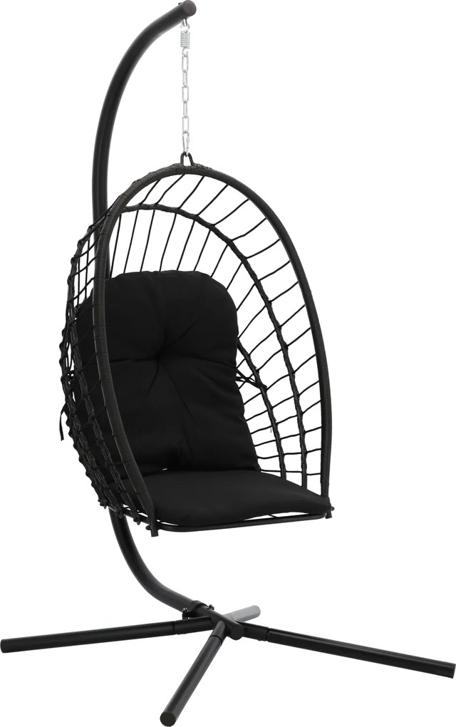 Висящ фотьойл Fold-черен