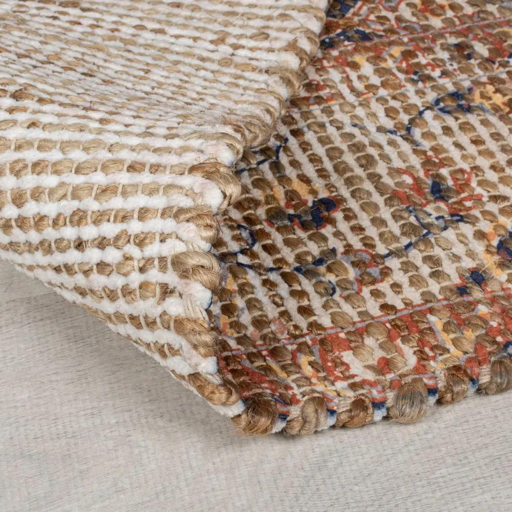 Ръчно изработен килим със смес от юта в естествен цвят 120x170 cm Miley – Flair Rugs