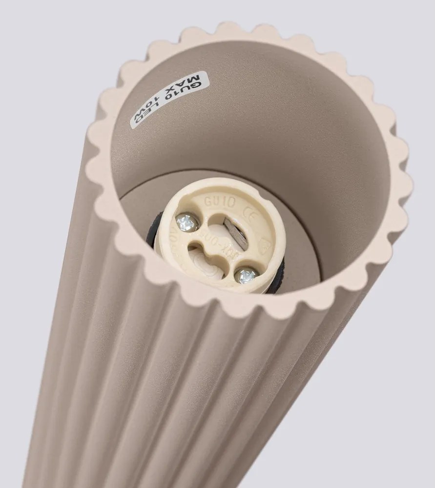 Кафяво-сив метален прожектор Gleam – Sollux