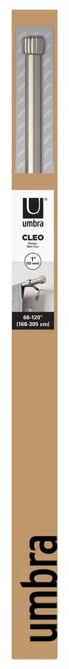 Стоманен разширяем прът за завеси в сребрист цвят 168 - 305 cm Cleo – Umbra