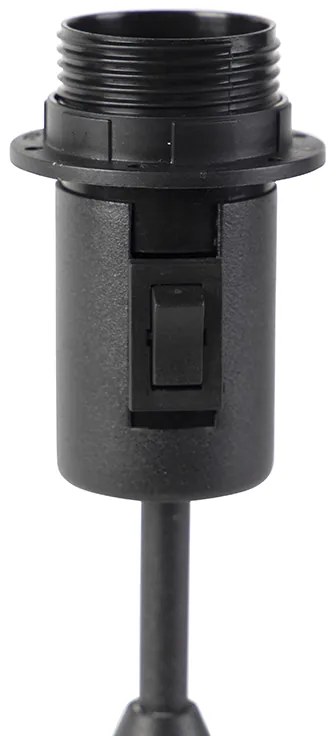 Настолна лампа черна с рамка Granny 30 cm регулируема - Parte