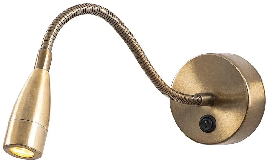 LED стенна лампа в златист цвят Reading – Opviq lights