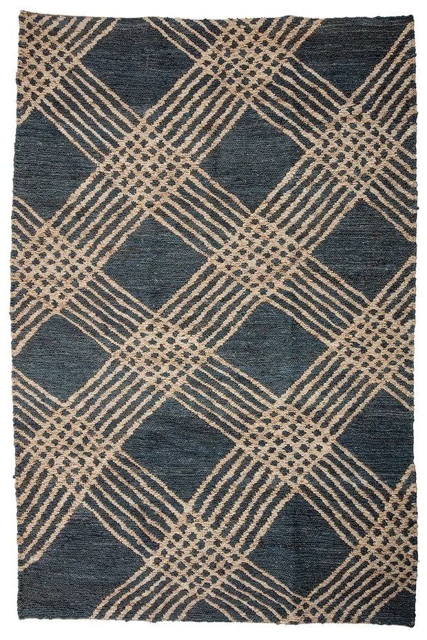 Антрацитен ютен килим 150x245 cm Cat – Bloomingville