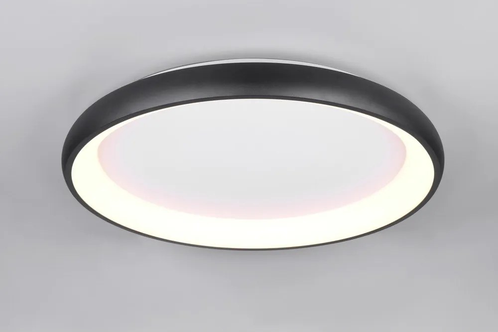 Черно LED затъмняващо се осветително тяло за таван Cardona – Trio