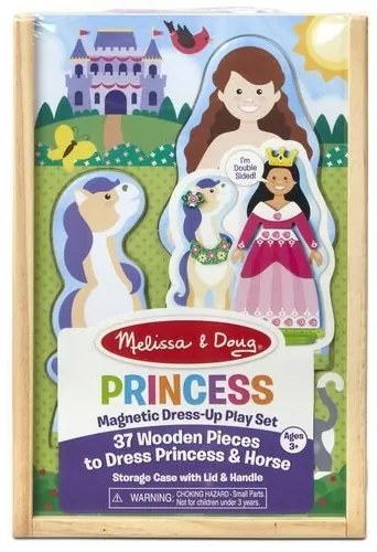 Melissa &amp; Doug - Магнитен дървен комплект за обличане - Принцеса