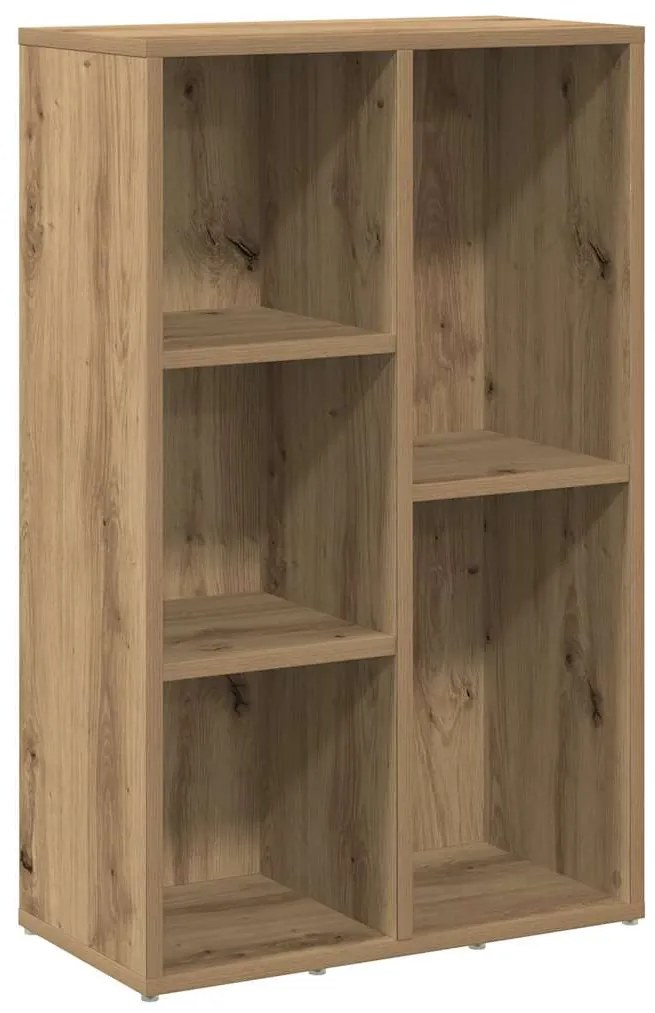 855781 vidaXL Библиотека, дъб артизан, 50x25x80 см, инженерно дърво