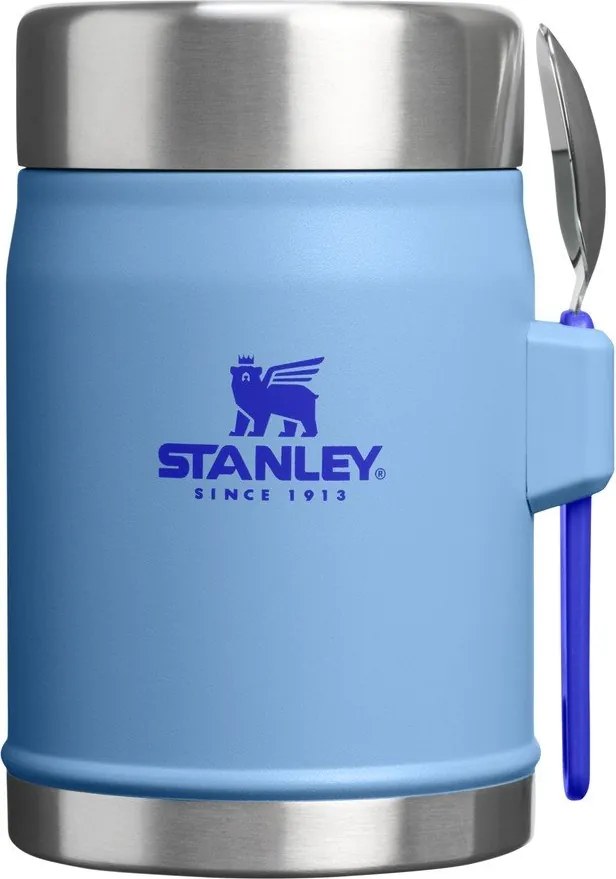Син термос за храна от неръждаема стомана 400 ml Legendary Food Jar + Spork Blue Sky – Stanley