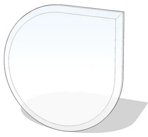 Стъкло под камина 1100x1100x8 мм сълза