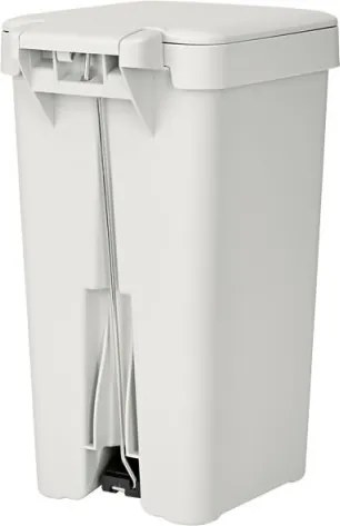 Кош за боклук с педал Brabantia StepUp 1008476, 10 л, Екологични материали, Голям отвор, Светлосив