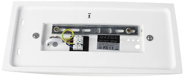 Модерна стенна лампа бяла 20 см със светлинен ефект - Tum