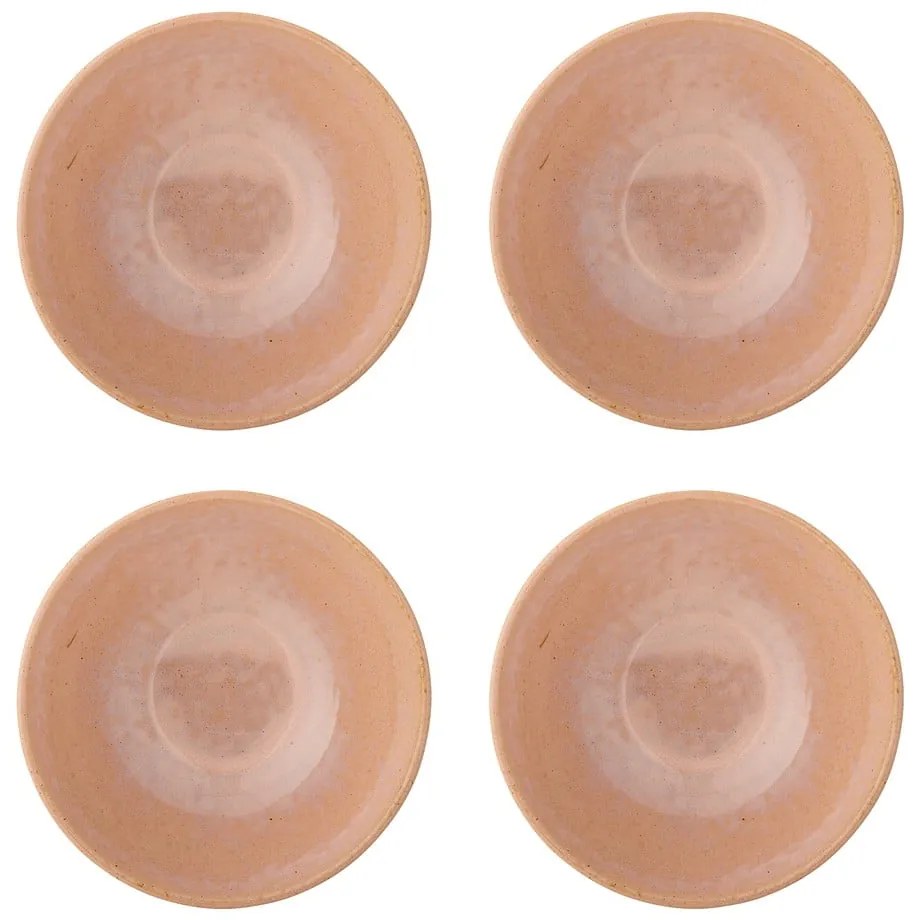 Глинени купички в комплект от 4 бр. в цвят сьомга 890 ml Darlene – Bloomingville