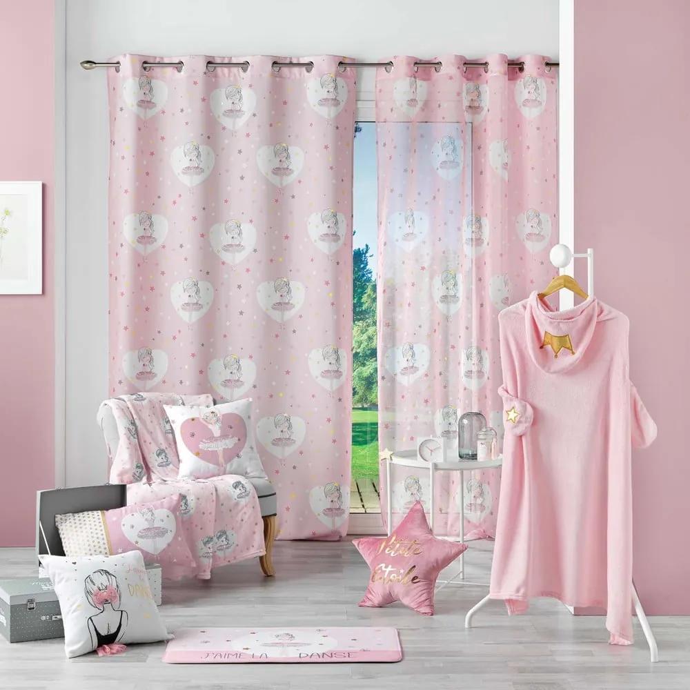 Розово бебешко одеяло от микрофланела 125x150 cm Petite Etoile – douceur d'intérieur