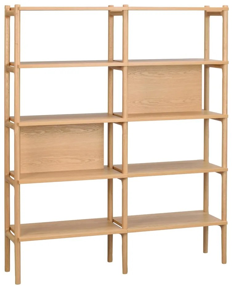 Етажерка за книги в дъб 140x166 cm Holton - Rowico