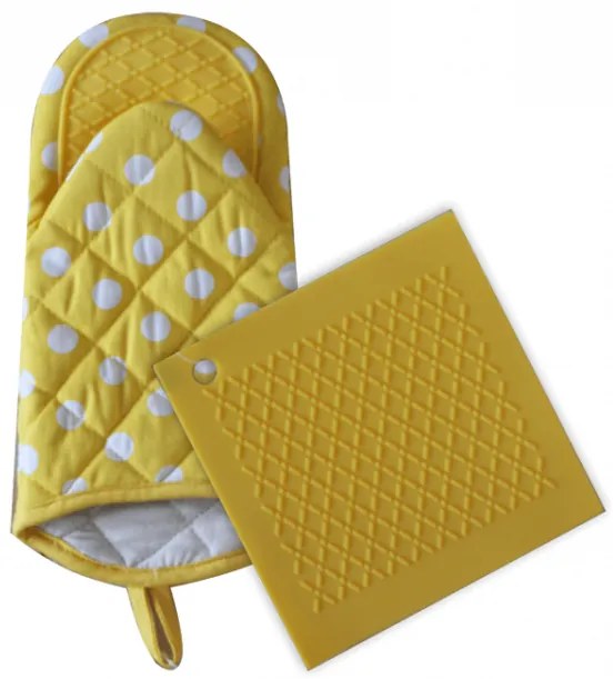 Horecano - Комплект ръкавица със силиконова ръкохватка сини (SOM-025BBlue)