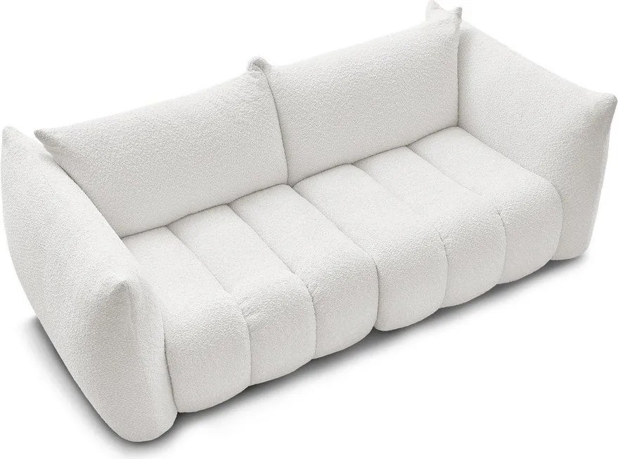 Бял диван от прежда с примки от букле 234 cm Azra – Bobochic Paris