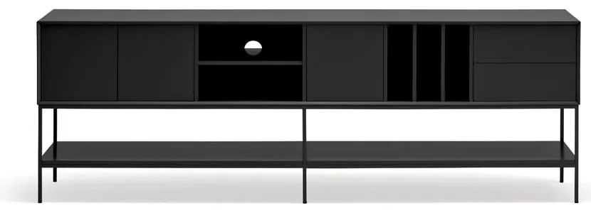 Черна маса за телевизор 220x74x45 cm Platt – Teulat