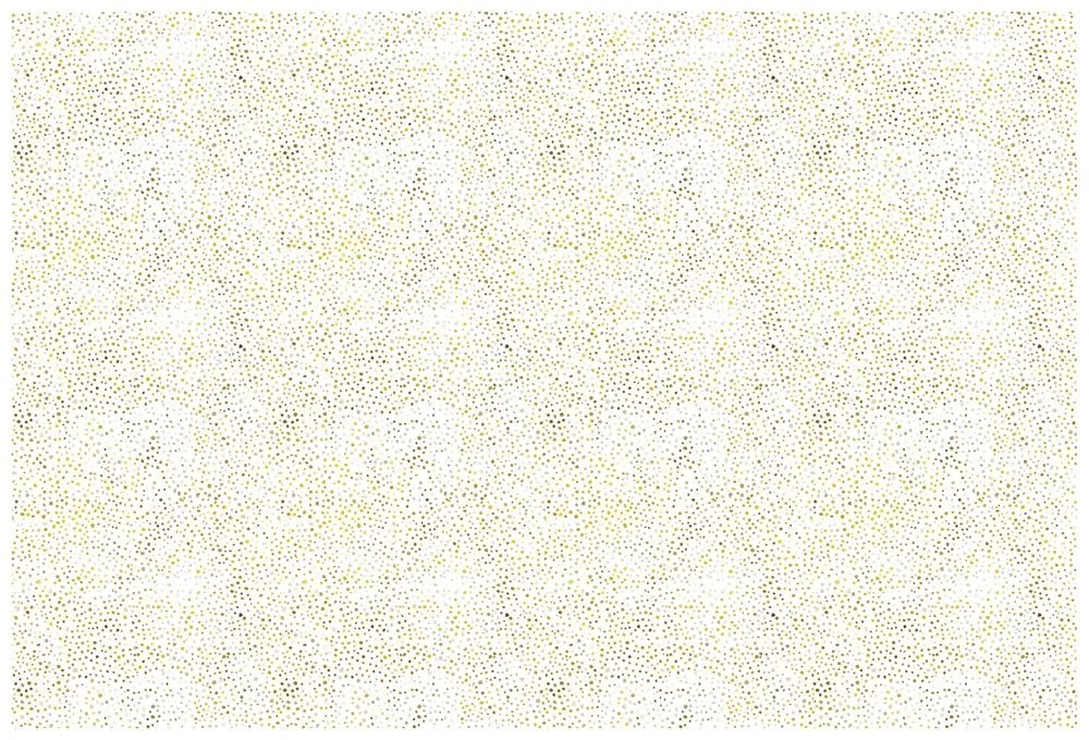 Самозалепващ тапет – Златни точки на бял фон