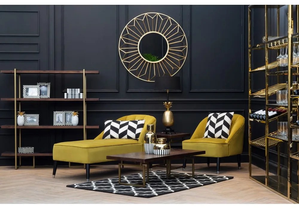 Кафява кръгла маса за кафе 60x120 cm Brando - Premier Housewares