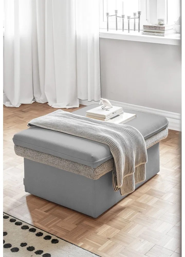 Светлосива табуретка Wilson – Miuform