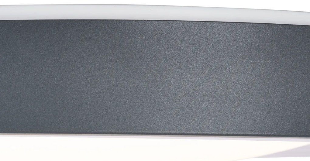 Модерна таванна лампа сива с бяло 48 см вкл. LED димируем RGB - Kanton