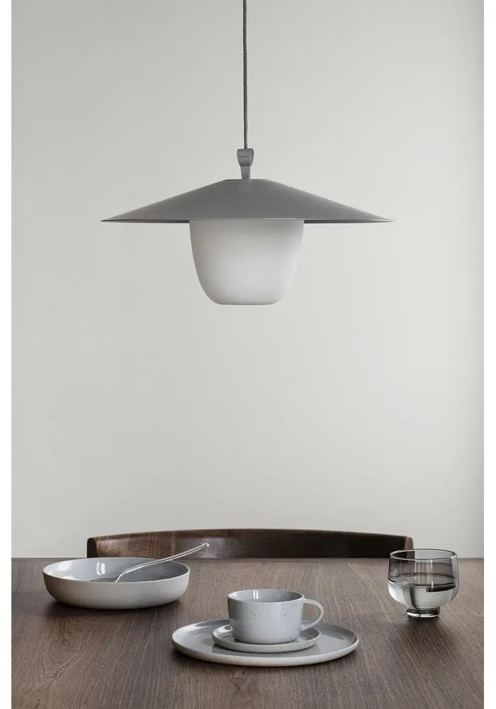 Сива/бежова керамична кана за мляко 150 ml Sablo – Blomus