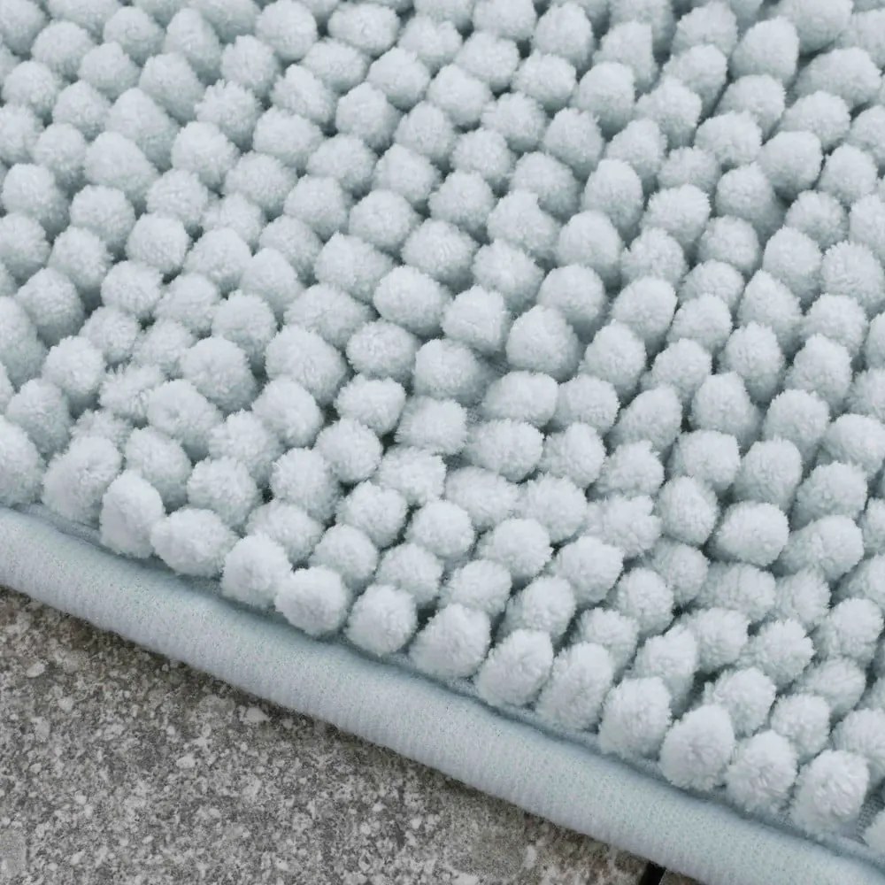 Синя постелка за баня 80x50 cm Bobble - Catherine Lansfield