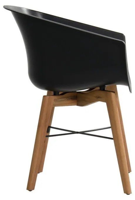 Черни пластмасови градински столове в комплект от 2 броя Amalia - Hartman