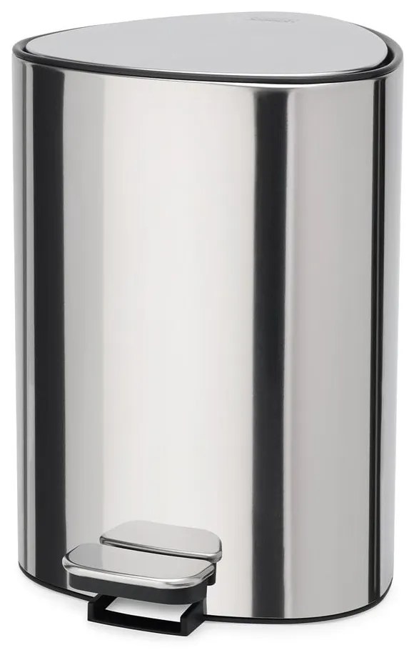 Пластмасово кошче за боклук с педал в сребрист цвят 5 l Luxe – Joseph Joseph