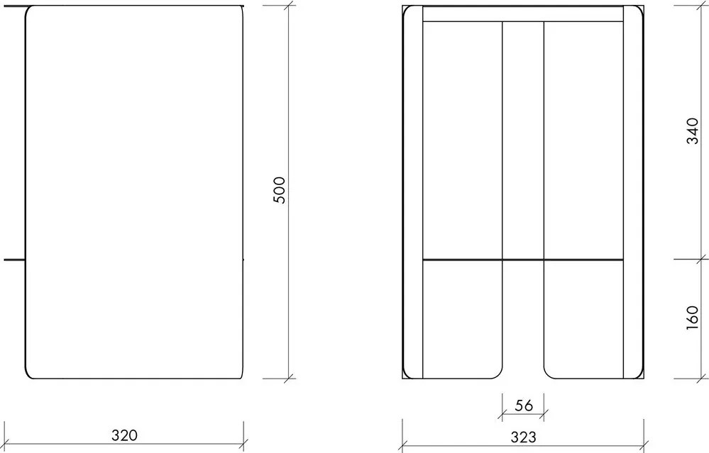 Стоманена кръгла странична масичка ø 32 cm Wa – noo.ma