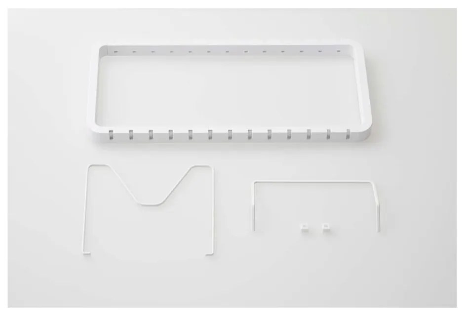 Бяла регулируема стойка за капаци и тигани Tower - YAMAZAKI